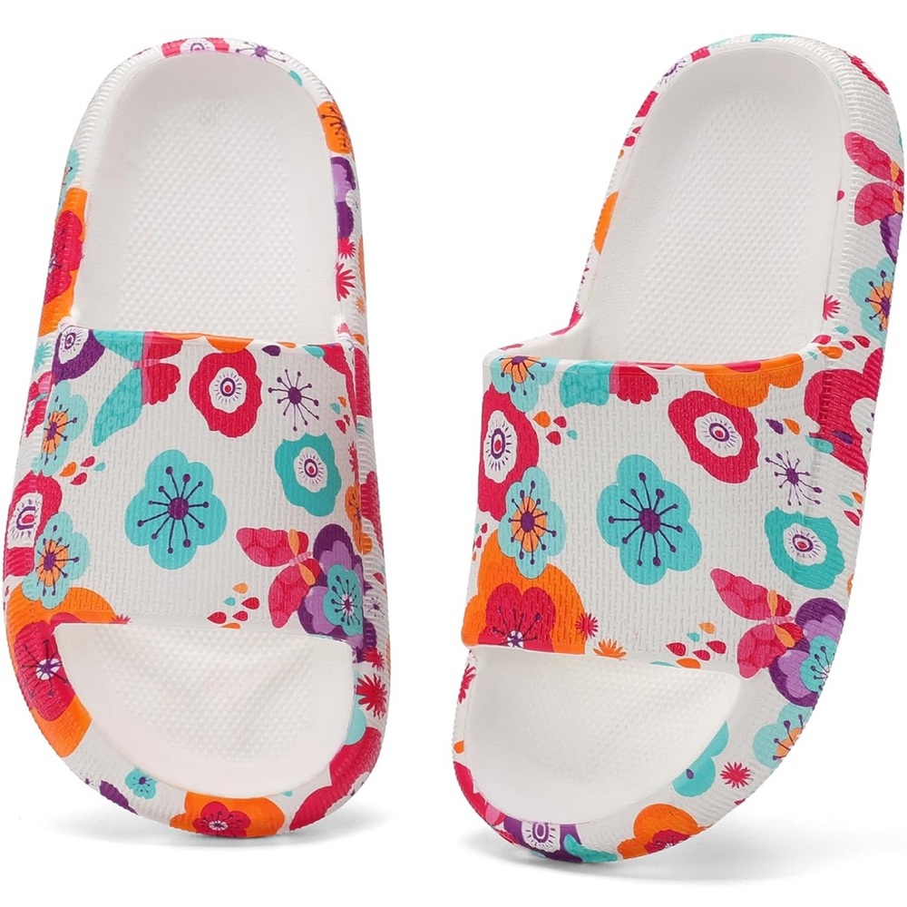 POOL SLIDES Big Kids – Non-Slip Sandals Summer Lightweight Beach